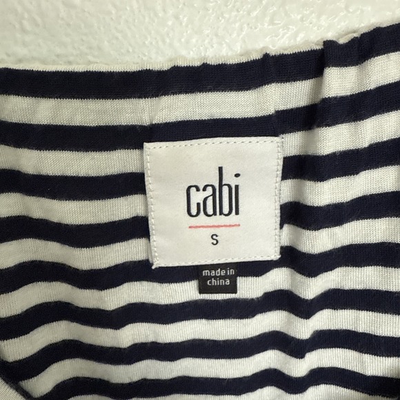 CAbi 5105 Boat Striped Maxi dress, blue/white Sz Small, nautical, coastal - Picture 5 of 10